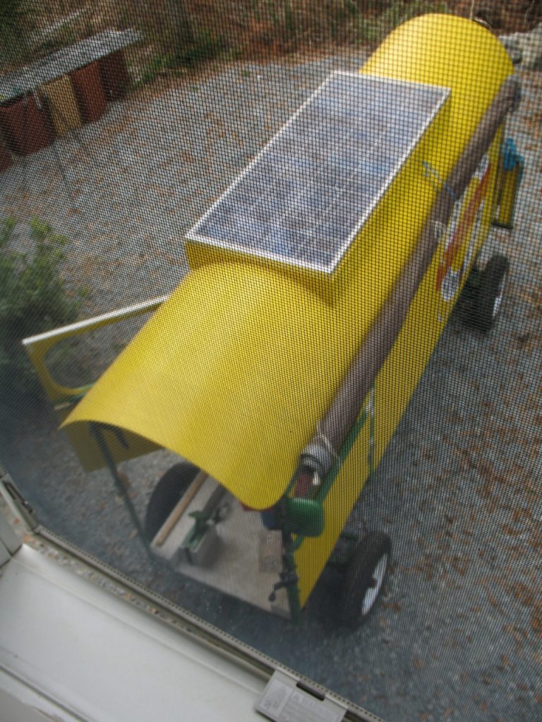 The solar wagon from above. 